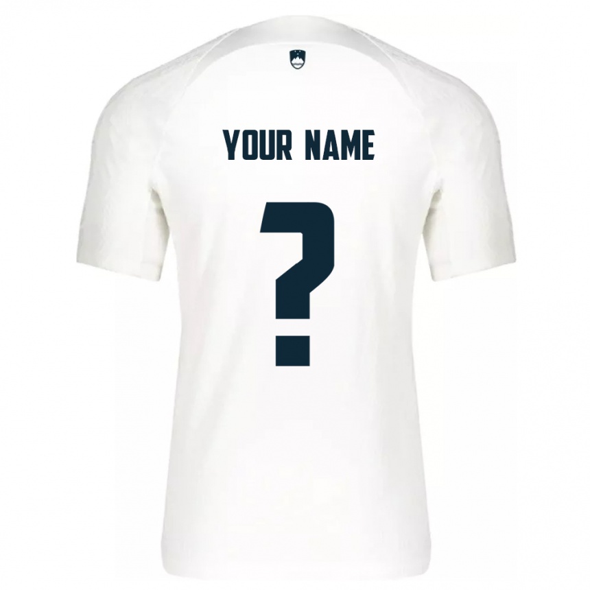 Vyrai Slovėnija Jūsų Vardas #0 Baltas Namų Marškinėliai 24-26 T-Shirt