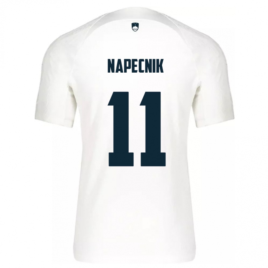 Vyrai Slovėnija Gal Napecnik #11 Baltas Namų Marškinėliai 24-26 T-Shirt