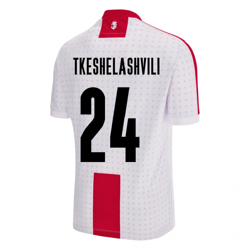 Vyrai Sakartvelas Amiran Tkeshelashvili #24 Baltas Namų Marškinėliai 24-26 T-Shirt