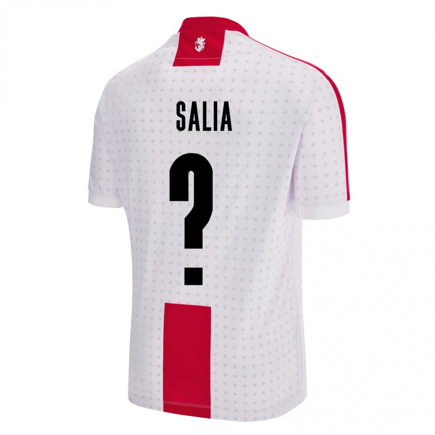 Vyrai Sakartvelas Vakhtang Salia #0 Baltas Namų Marškinėliai 24-26 T-Shirt