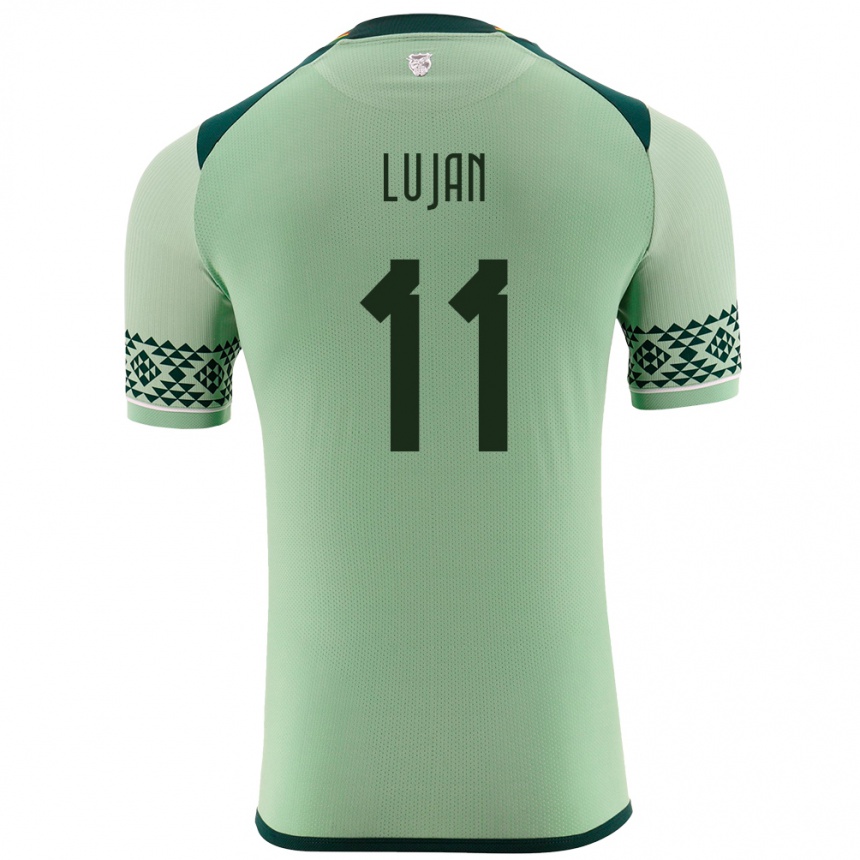 Vyrai Bolivija Pablo Luján #11 Šviesiai Žalia Namų Marškinėliai 24-26 T-Shirt