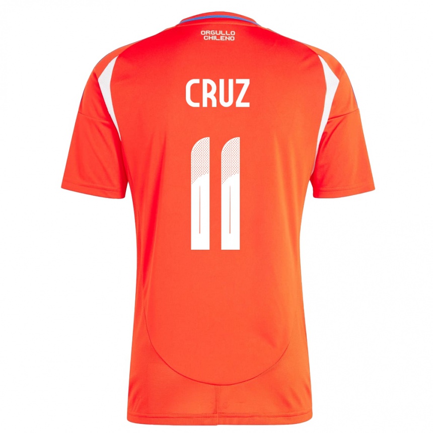 Vyrai Čilė Joan Cruz #11 Raudona Namų Marškinėliai 24-26 T-Shirt