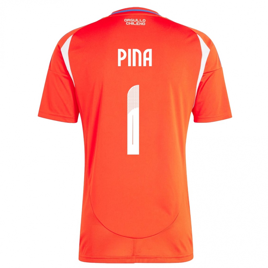 Vyrai Čilė Cristóbal Piña #1 Raudona Namų Marškinėliai 24-26 T-Shirt