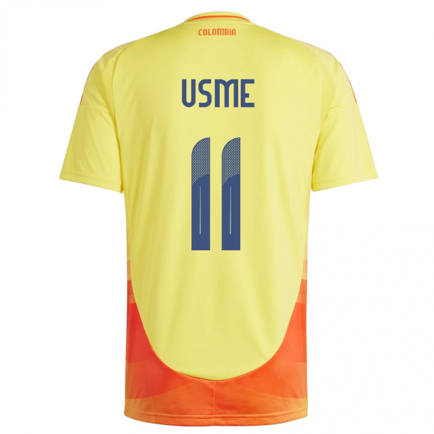 Vyrai Kolumbija Catalina Usme #11 Geltona Namų Marškinėliai 24-26 T-Shirt