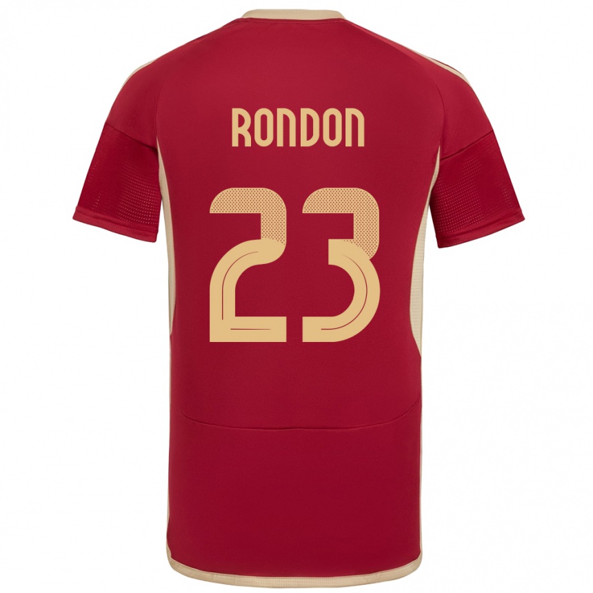 Vyrai Venesuela Salomón Rondón #23 Burgundija Namų Marškinėliai 24-26 T-Shirt