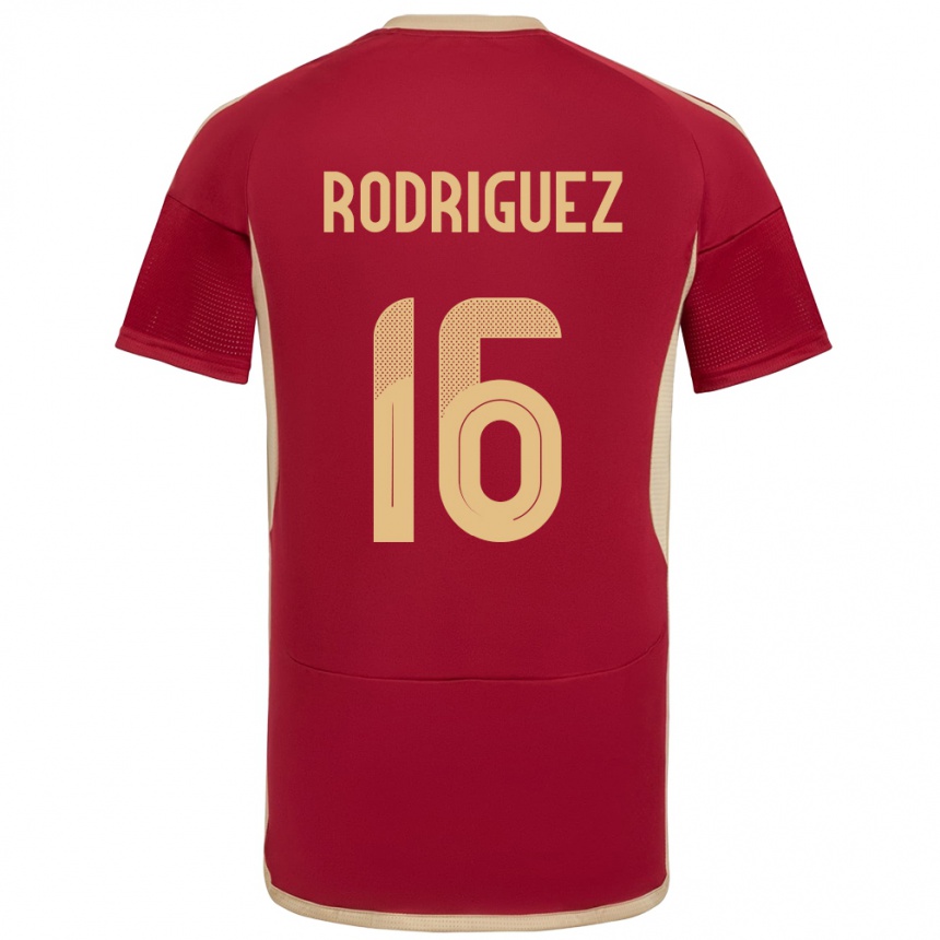 Vyrai Venesuela Arianna Rodríguez #16 Burgundija Namų Marškinėliai 24-26 T-Shirt