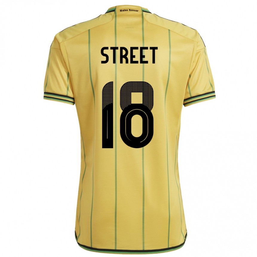 Vyrai Jamaika Sydnie Street #18 Geltona Namų Marškinėliai 24-26 T-Shirt