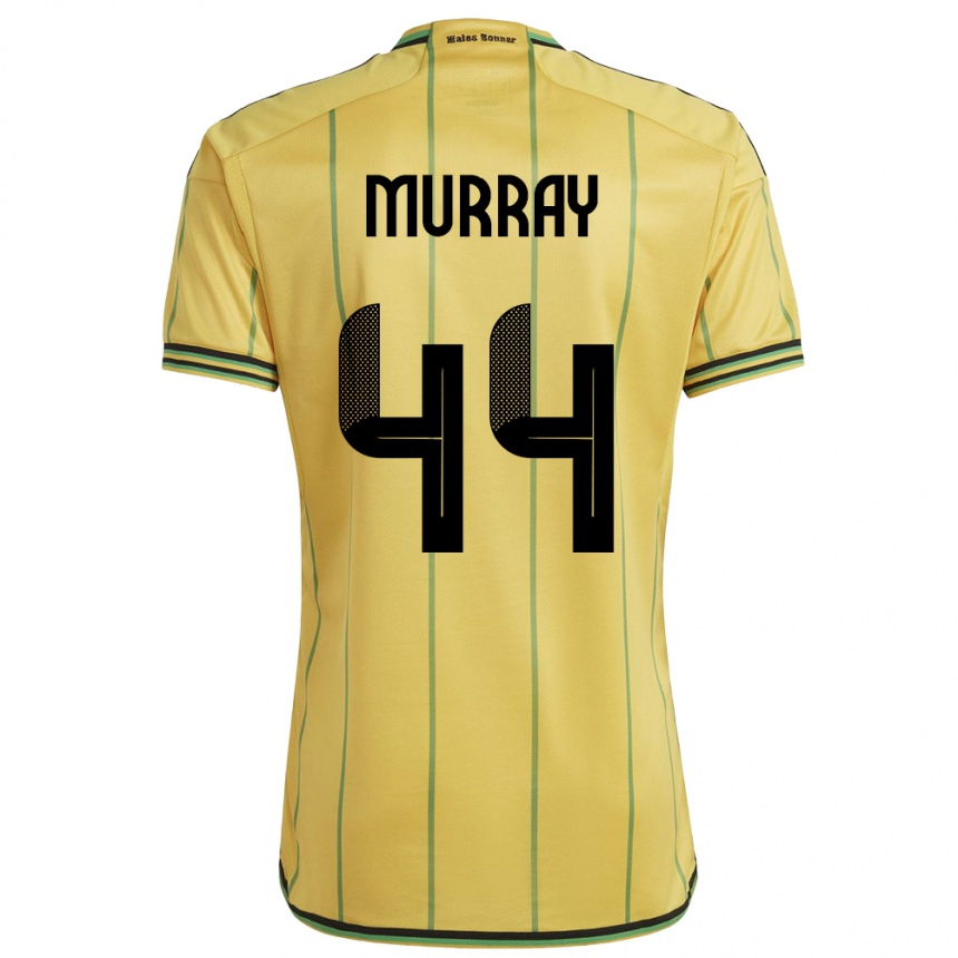 Vyrai Jamaika Satara Murray #44 Geltona Namų Marškinėliai 24-26 T-Shirt