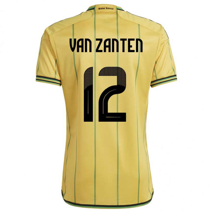 Vyrai Jamaika Kiki Van Zanten #12 Geltona Namų Marškinėliai 24-26 T-Shirt