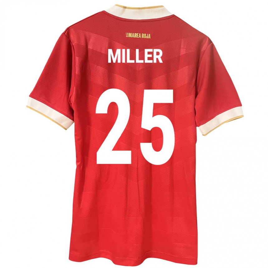 Vyrai Panama Roderick Miller #25 Raudona Namų Marškinėliai 24-26 T-Shirt