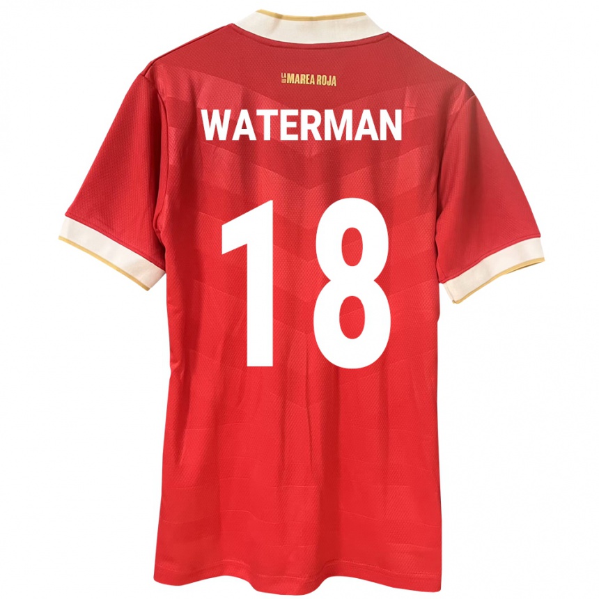 Vyrai Panama Cecilio Waterman #18 Raudona Namų Marškinėliai 24-26 T-Shirt