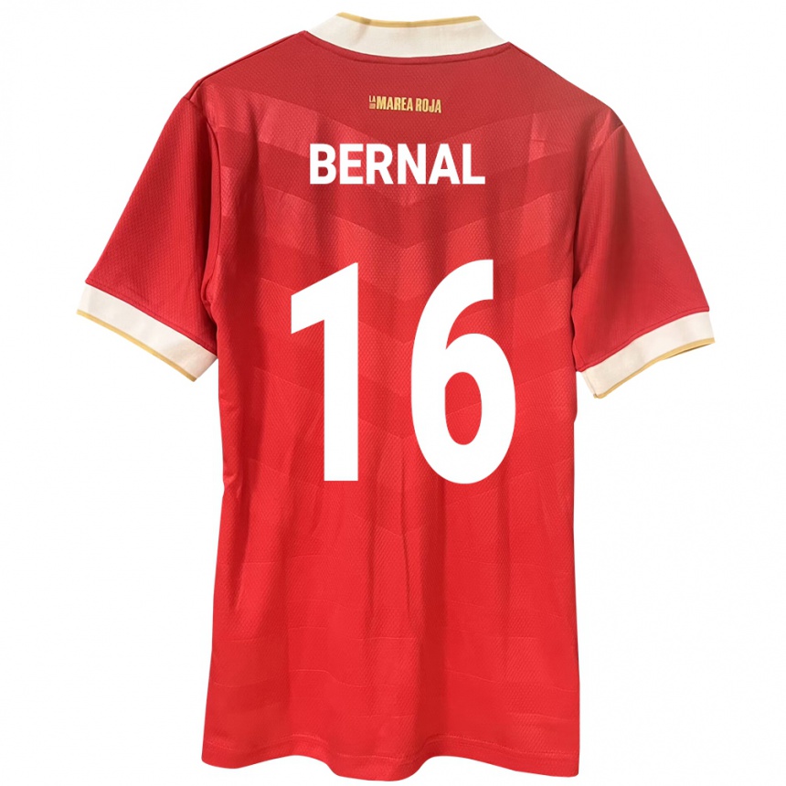 Vyrai Panama José Bernal #16 Raudona Namų Marškinėliai 24-26 T-Shirt