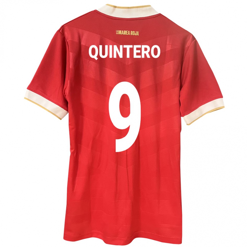 Vyrai Panama Ana Quintero #9 Raudona Namų Marškinėliai 24-26 T-Shirt