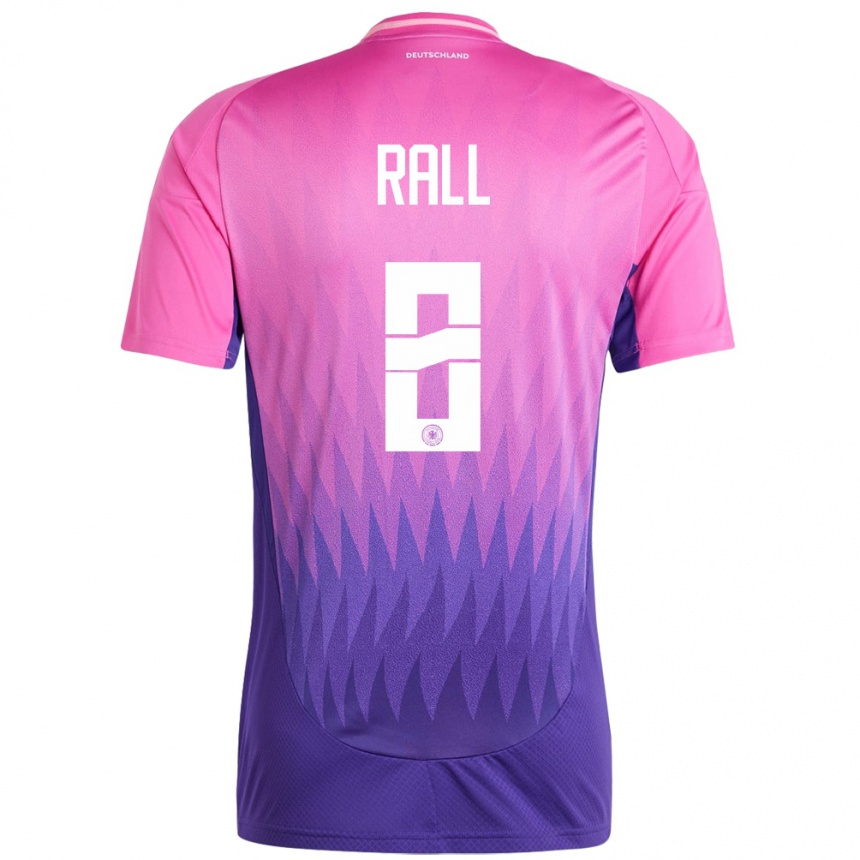 Vyrai Vokietija Maximiliane Rall #8 Rožinė Violetinė Išvykos Marškinėliai 24-26 T-Shirt