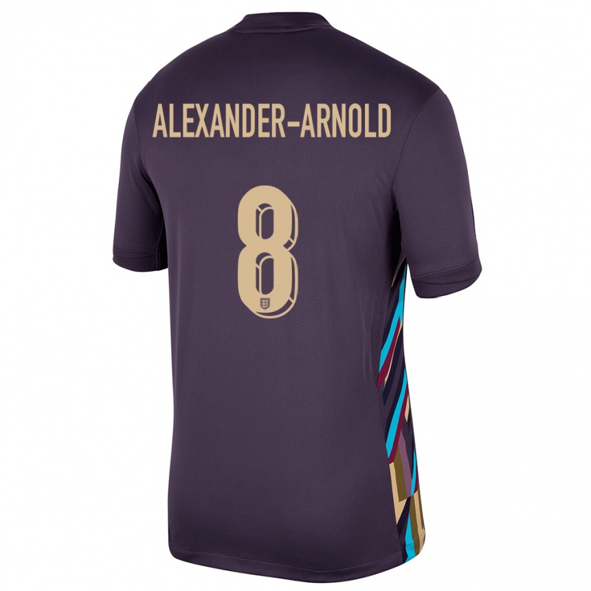 Vyrai Anglija Trent Alexander-Arnold #8 Tamsi Razina Išvykos Marškinėliai 24-26 T-Shirt