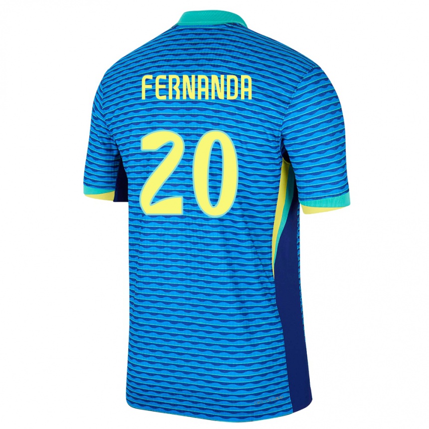 Vyrai Brazilija Fernanda Palermo #20 Mėlyna Išvykos Marškinėliai 24-26 T-Shirt