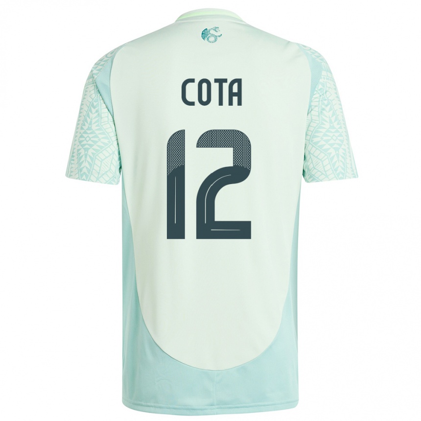 Vyrai Meksika Rodolfo Cota #12 Lininė Žalia Išvykos Marškinėliai 24-26 T-Shirt