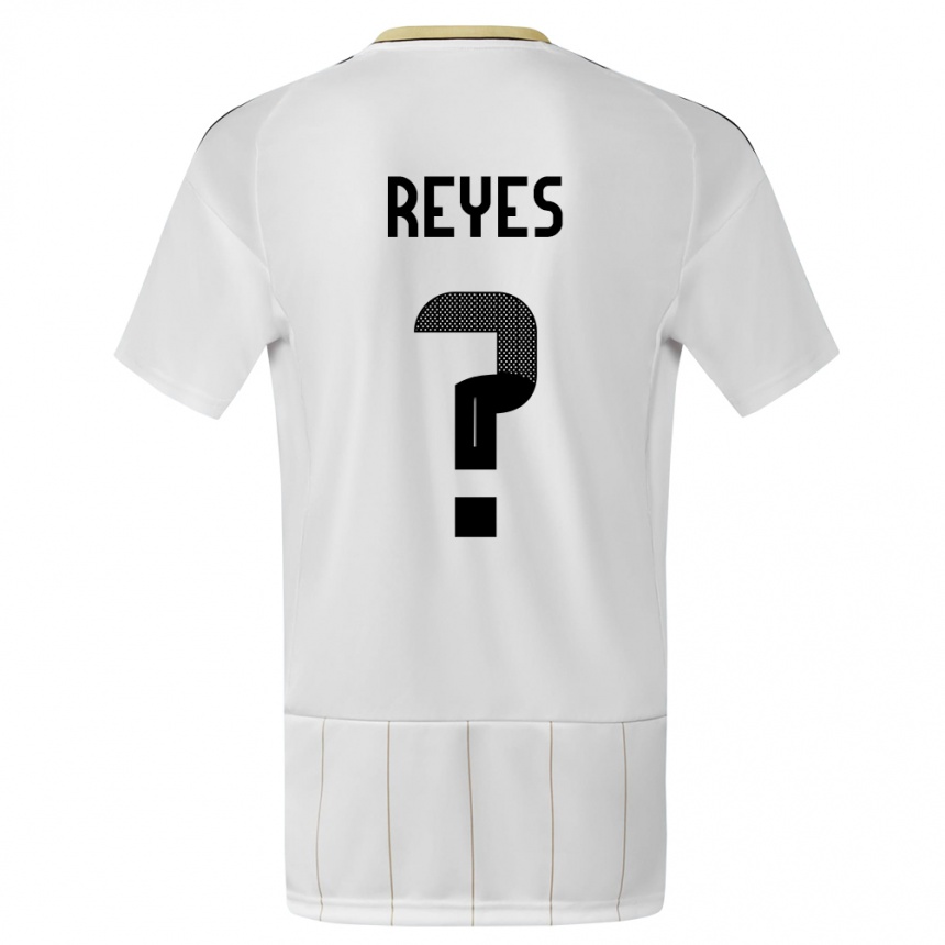 Vyrai Kosta Rika Kenan Reyes #0 Baltas Išvykos Marškinėliai 24-26 T-Shirt