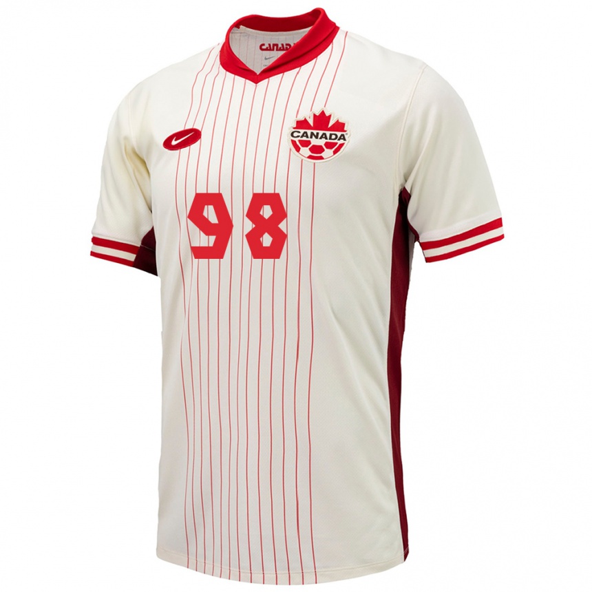 Vyrai Kanada Olivia Smith #98 Baltas Išvykos Marškinėliai 24-26 T-Shirt