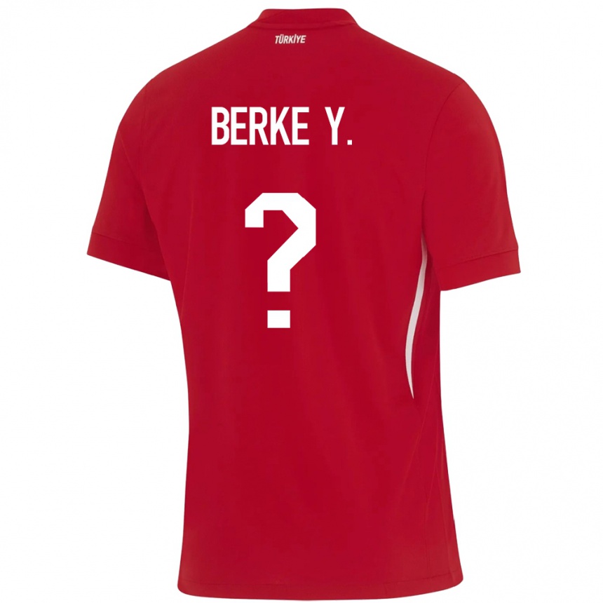 Vyrai Turkija Berke Yıldırım #0 Raudona Išvykos Marškinėliai 24-26 T-Shirt