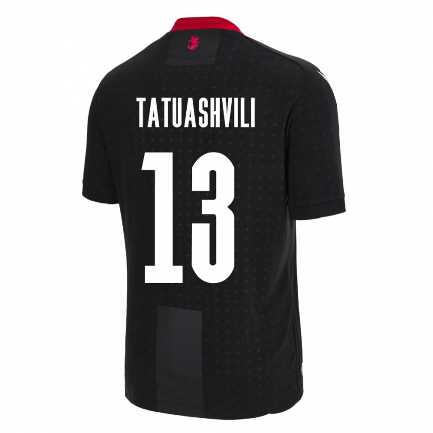 Vyrai Sakartvelas Tamar Tatuashvili #13 Juoda Išvykos Marškinėliai 24-26 T-Shirt