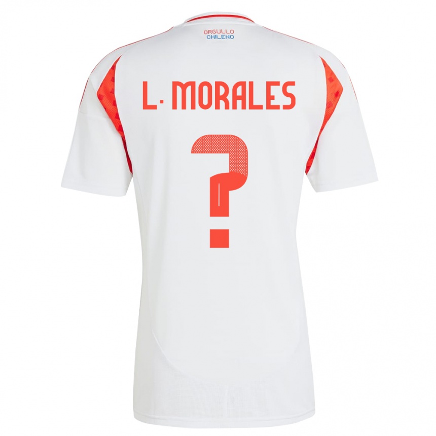 Vyrai Čilė Lauryn Morales #0 Baltas Išvykos Marškinėliai 24-26 T-Shirt