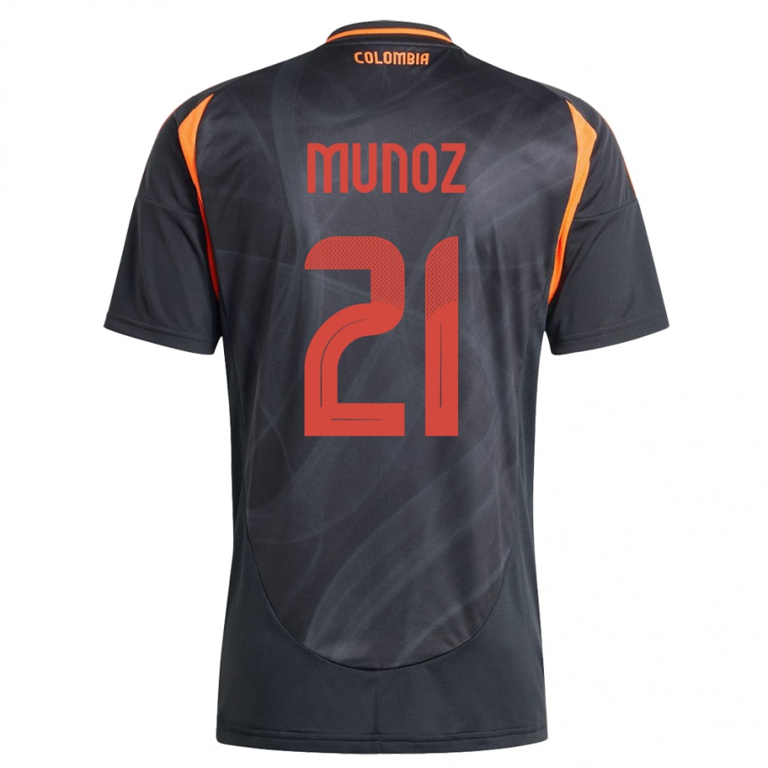 Vyrai Kolumbija Daniel Muñoz #21 Juoda Išvykos Marškinėliai 24-26 T-Shirt