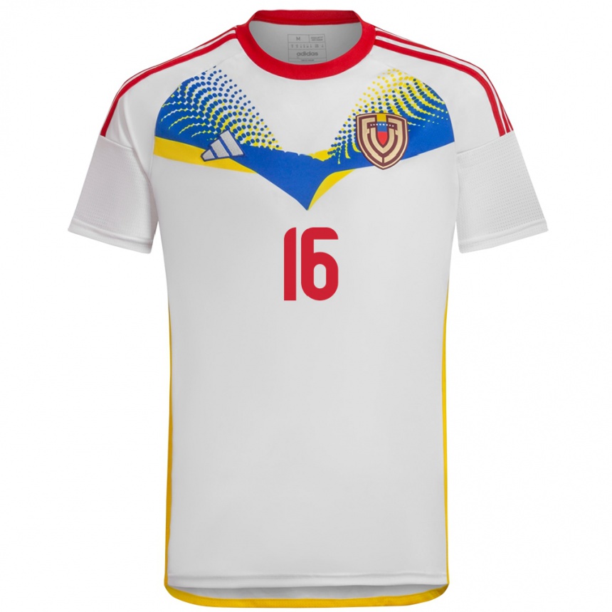 Vyrai Venesuela Arianna Rodríguez #16 Baltas Išvykos Marškinėliai 24-26 T-Shirt