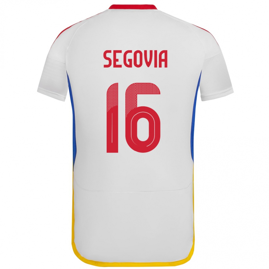 Vyrai Venesuela Telasco Segovia #16 Baltas Išvykos Marškinėliai 24-26 T-Shirt