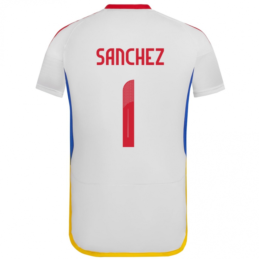 Vyrai Venesuela Jorge Sánchez #1 Baltas Išvykos Marškinėliai 24-26 T-Shirt