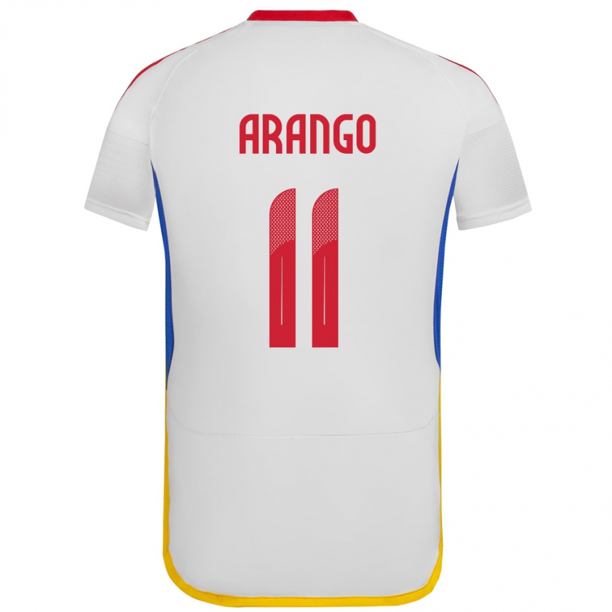 Vyrai Venesuela Juan Arango #11 Baltas Išvykos Marškinėliai 24-26 T-Shirt