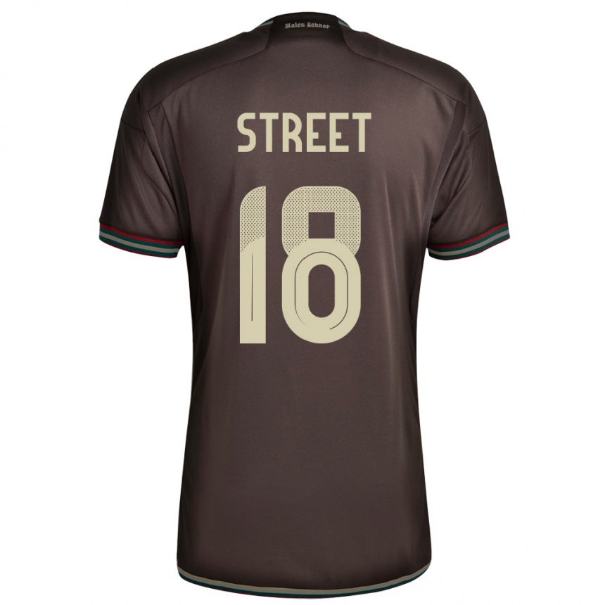 Vyrai Jamaika Sydnie Street #18 Naktinė Ruda Išvykos Marškinėliai 24-26 T-Shirt