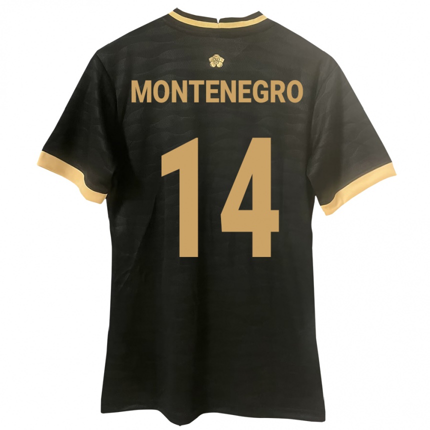 Vyrai Panama Carmen Montenegro #14 Juoda Išvykos Marškinėliai 24-26 T-Shirt
