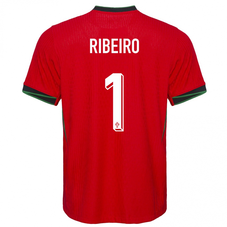 Moteriškas Portugalija Goncalo Ribeiro #1 Raudona Namų Marškinėliai 24-26 T-Shirt