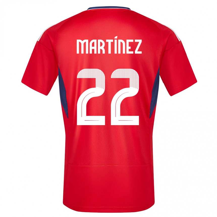 Moteriškas Kosta Rika Carlos Martinez #22 Raudona Namų Marškinėliai 24-26 T-Shirt