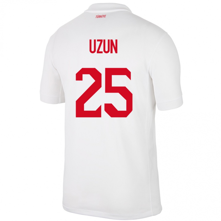 Moteriškas Turkija Can Uzun #25 Baltas Namų Marškinėliai 24-26 T-Shirt