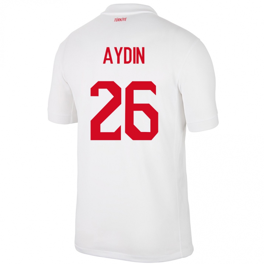Moteriškas Turkija Oğuz Aydın #26 Baltas Namų Marškinėliai 24-26 T-Shirt