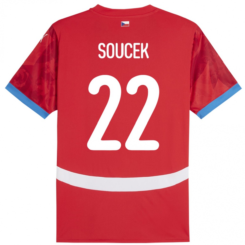 Moteriškas Čekija Tomas Soucek #22 Raudona Namų Marškinėliai 24-26 T-Shirt