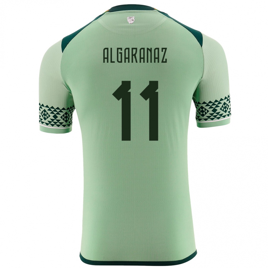 Moteriškas Bolivija Carmelo Algarañaz #11 Šviesiai Žalia Namų Marškinėliai 24-26 T-Shirt