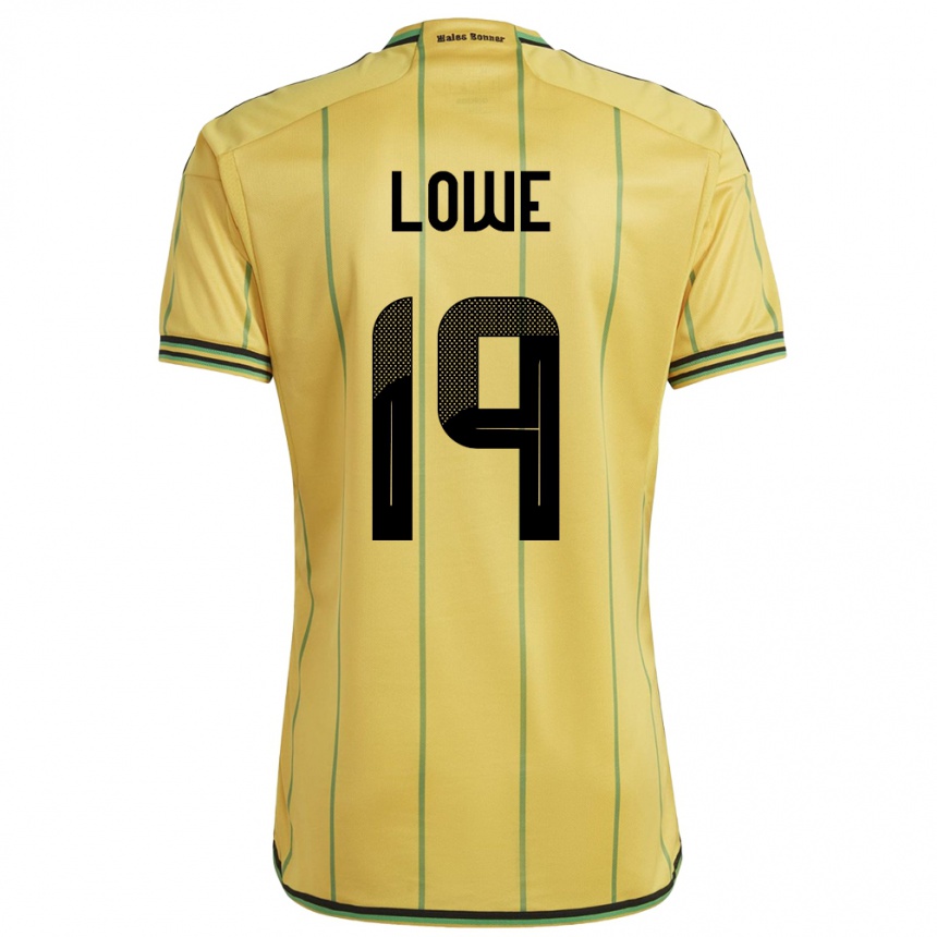 Moteriškas Jamaika Jamal Lowe #19 Geltona Namų Marškinėliai 24-26 T-Shirt
