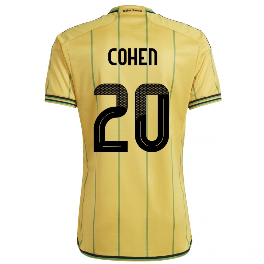 Moteriškas Jamaika Dunsting Cohen #20 Geltona Namų Marškinėliai 24-26 T-Shirt