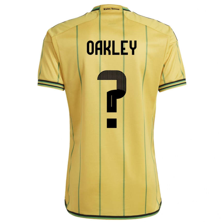 Moteriškas Jamaika Katie Oakley #0 Geltona Namų Marškinėliai 24-26 T-Shirt