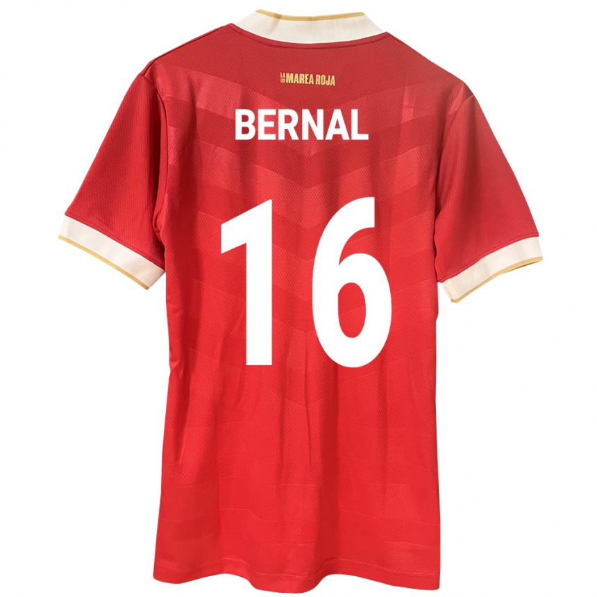 Moteriškas Panama José Bernal #16 Raudona Namų Marškinėliai 24-26 T-Shirt