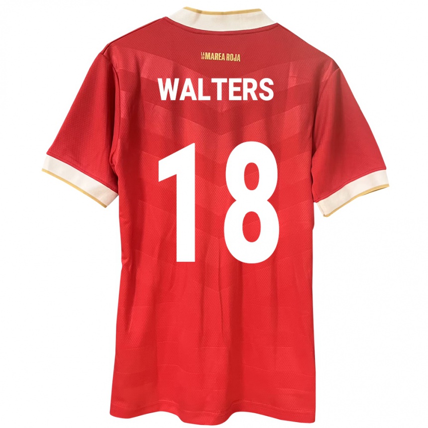 Moteriškas Panama Kairo Walters #18 Raudona Namų Marškinėliai 24-26 T-Shirt