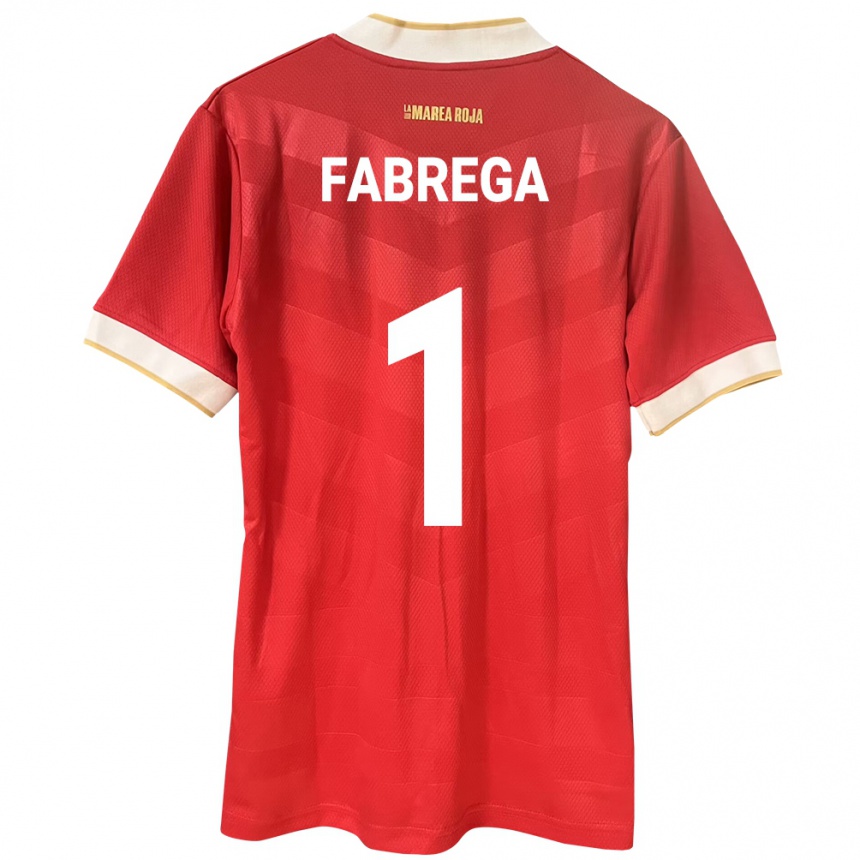Moteriškas Panama Sasha Fábrega #1 Raudona Namų Marškinėliai 24-26 T-Shirt
