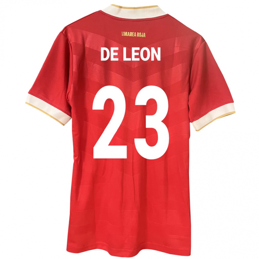 Moteriškas Panama Yerenis De León #23 Raudona Namų Marškinėliai 24-26 T-Shirt