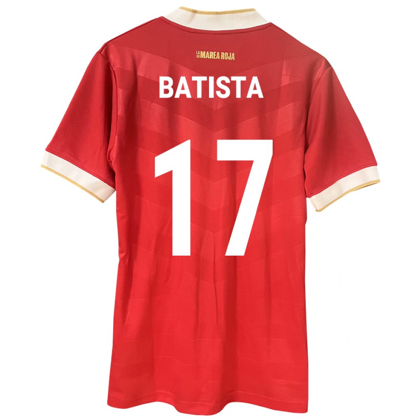 Moteriškas Panama Laurie Batista #17 Raudona Namų Marškinėliai 24-26 T-Shirt