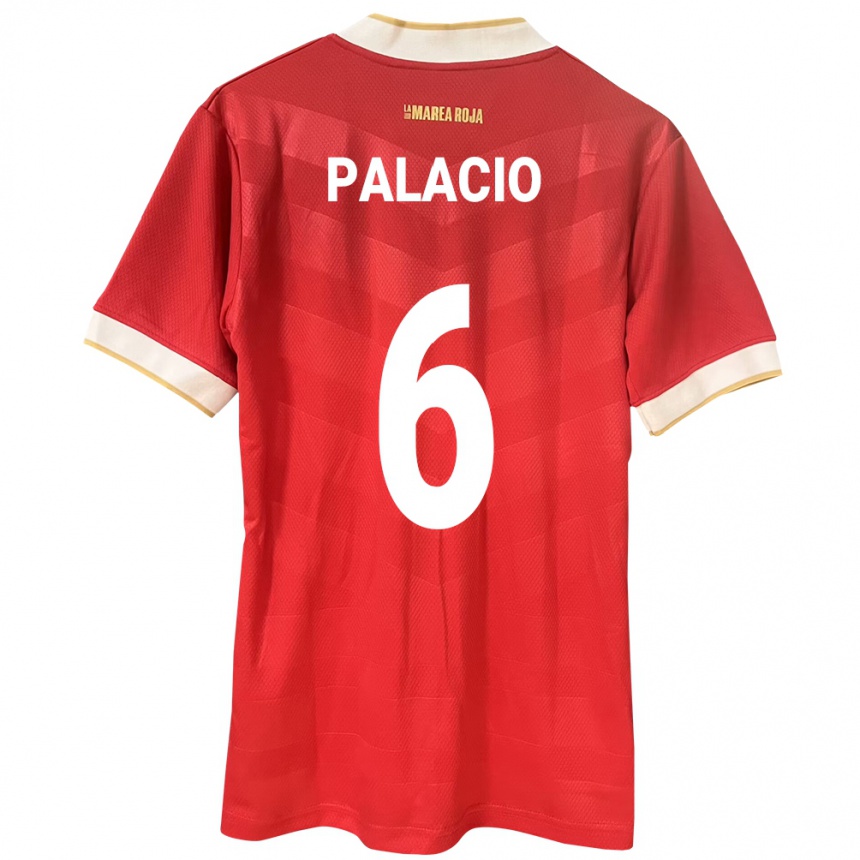 Moteriškas Panama Yamileth Palacio #6 Raudona Namų Marškinėliai 24-26 T-Shirt