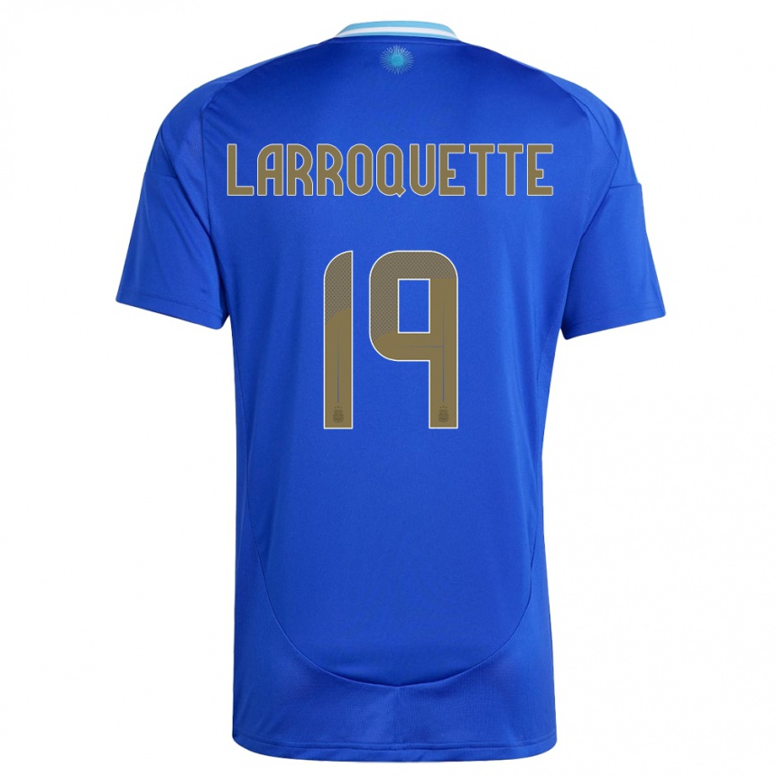 Moteriškas Argentina Mariana Larroquette #19 Mėlyna Išvykos Marškinėliai 24-26 T-Shirt