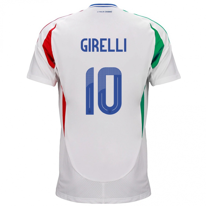 Moteriškas Italija Cristiana Girelli #10 Baltas Išvykos Marškinėliai 24-26 T-Shirt